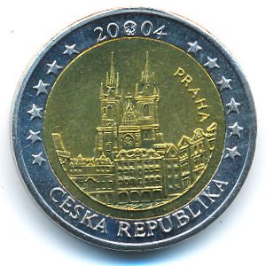 Чехия., 2 евро (2004 г.)