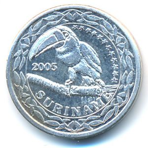 Suriname., 10 euro cent, 2005