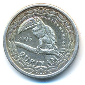 Suriname., 20 euro cent, 2005