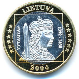 Lithuania., 1 евро, 