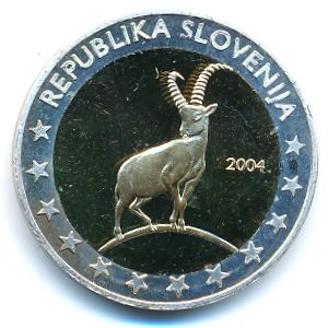 Slovenia., 2 euro, 2004