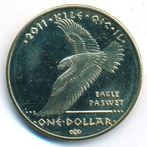 Los Coyotos Indians., 1 dollar, 2011