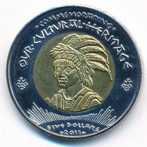 Los Coyotos Indians., 5 dollars, 2011