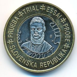 Словакия., 1 евро (2003 г.)