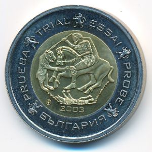 Bulgaria., 2 euro, 2003