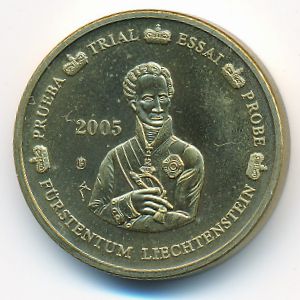 Лихтенштейн., 10 евроцентов (2005 г.)