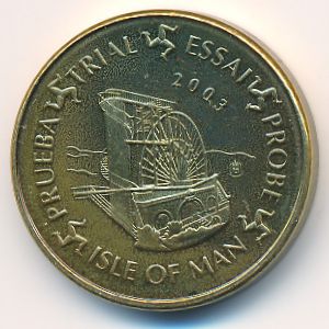 Остров Мэн., 10 евроцентов (2003 г.)