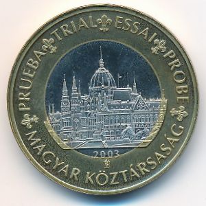 Hungary., 1 euro, 2003