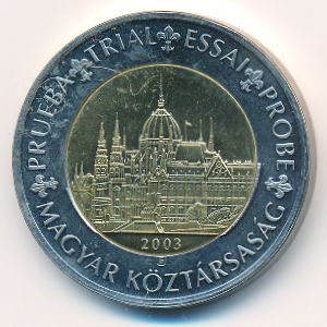 Венгрия., 2 евро (2003 г.)