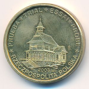 Польша., 10 евроцентов (2003 г.)