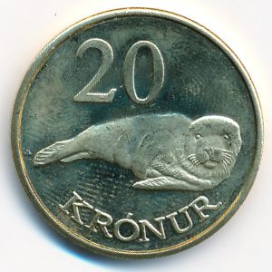 Faeroe Islands., 20 kroner, 2011