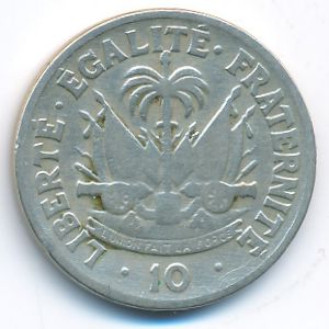 Haiti, 10 centimes, 1953
