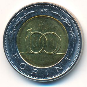 Hungary, 100 forint, 2012–2019