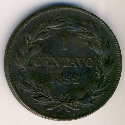 Venezuela, 1 centavo, 1852