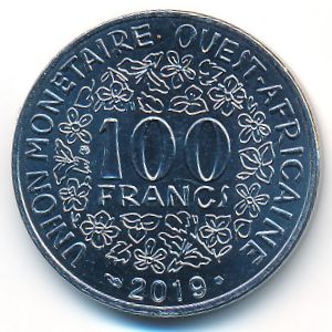 West African States, 100 francs, 2012–2021