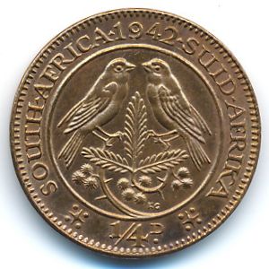 South Africa, 1/4 penny, 1937–1947