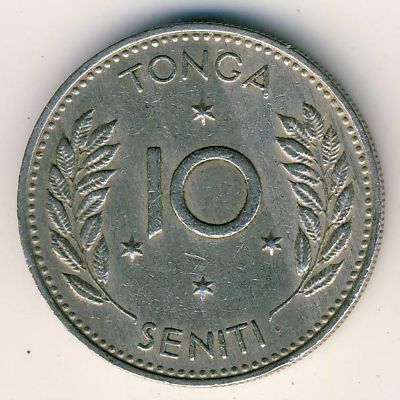 Tonga, 10 seniti, 1967
