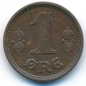 Denmark, 1 ore, 1919–1923