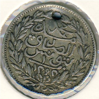 Tunis, 1 piastre, 1870–1876