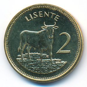 Lesotho, 2 lisente, 1992