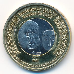 Gabon., 1 франк, 