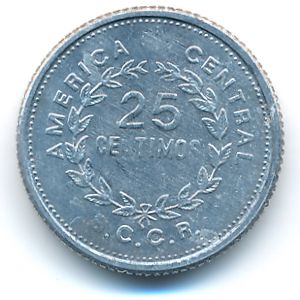 Коста-Рика, 25 сентимо (1983–1989 г.)