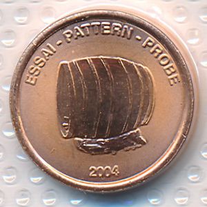 Лихтенштейн., 1 евроцент (2004 г.)