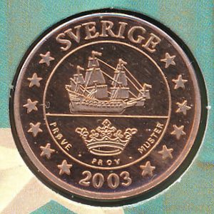 Sweden., 2 евроцента, 