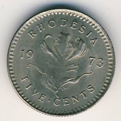 Rhodesia, 5 cents, 1973
