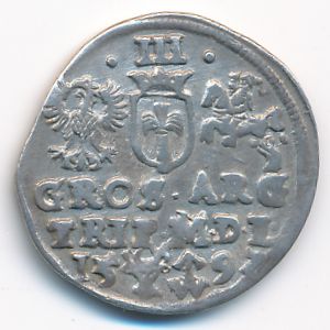 Литва, 3 гроша (1597 г.)