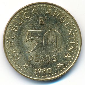 Аргентина, 50 песо (1980–1981 г.)