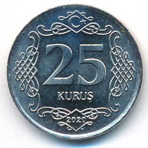 Турция, 25 куруш (2009–2021 г.)