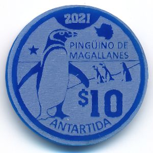 Аргентинская Антарктика., 10 долларов (2021 г.)