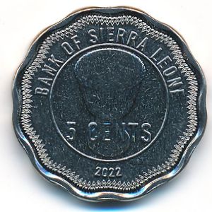 Сьерра-Леоне, 5 центов (2022 г.)