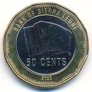 Сьерра-Леоне, 50 центов (2022 г.)