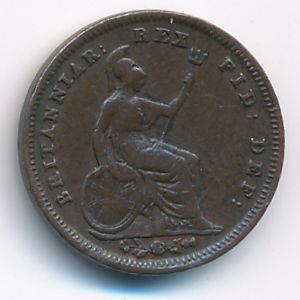 Great Britain, 1/3 farting, 1835