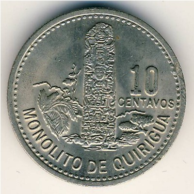 Guatemala, 10 centavos, 1978–1979