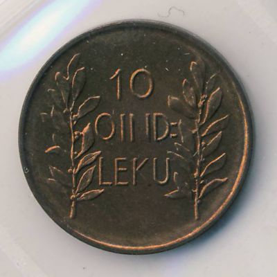 Albania, 10 quindar lek, 1926
