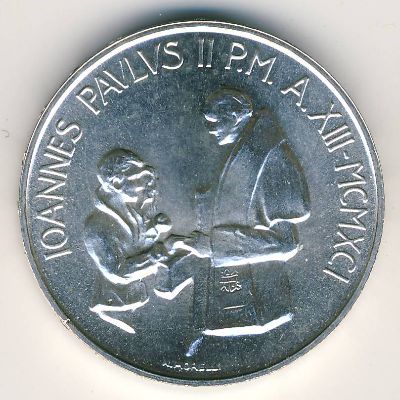 Ватикан, 1000 лир (1991 г.)
