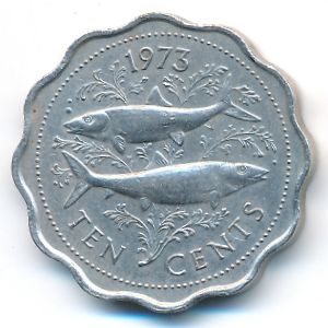 Багамские острова, 10 центов (1973 г.)