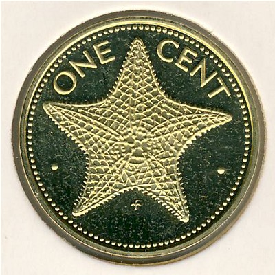Bahamas, 1 cent, 1974–1985