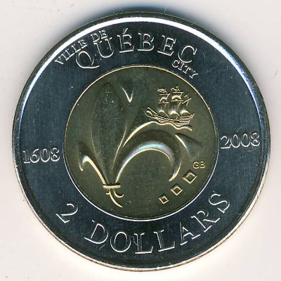 Канада, 2 доллара (2008 г.)