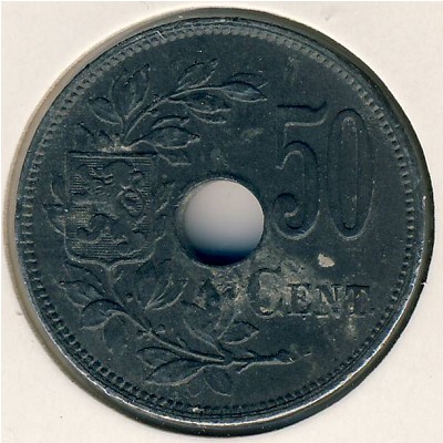 Бельгия, 50 сентим (1918 г.)