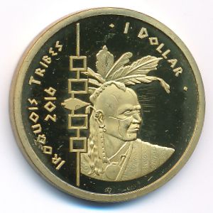 Iroquois Tribe., 1 доллар, 