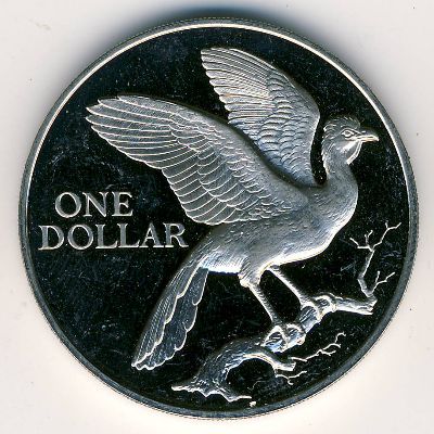 Trinidad & Tobago, 1 dollar, 1973–1975