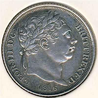 Великобритания, 6 пенсов (1816–1820 г.)