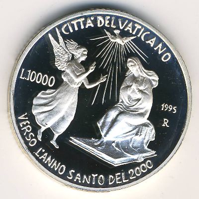 Ватикан, 10000 лир (1995 г.)