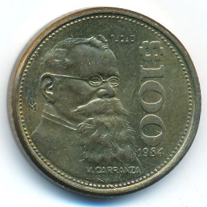 Mexico, 100 pesos, 1984–1992