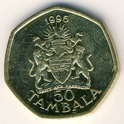 Malawi, 50 tambala, 1996–2003