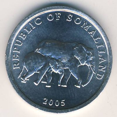 Somaliland, 5 shillings, 2005
